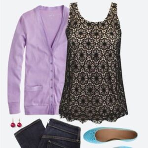 Mystree Overlay Sleeveless Top